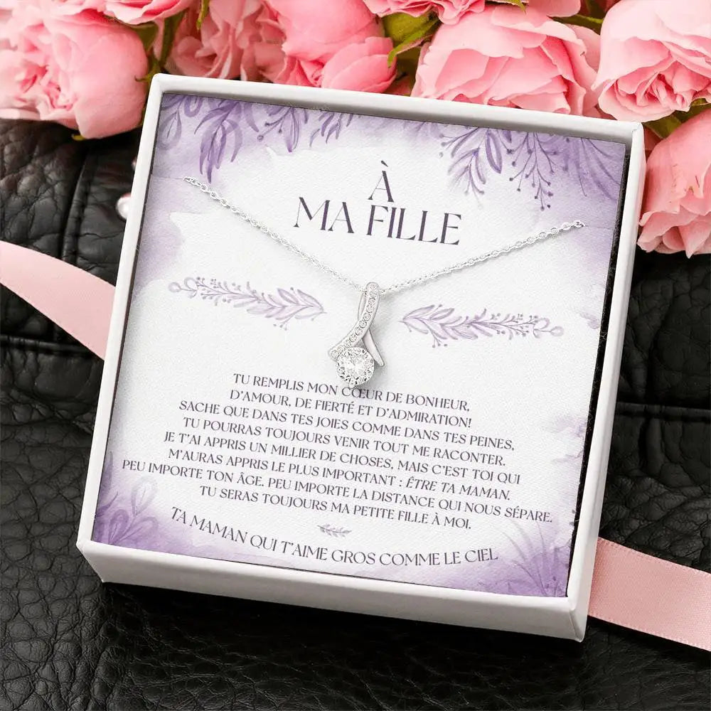 Collier serment filiale - Message à ma fille