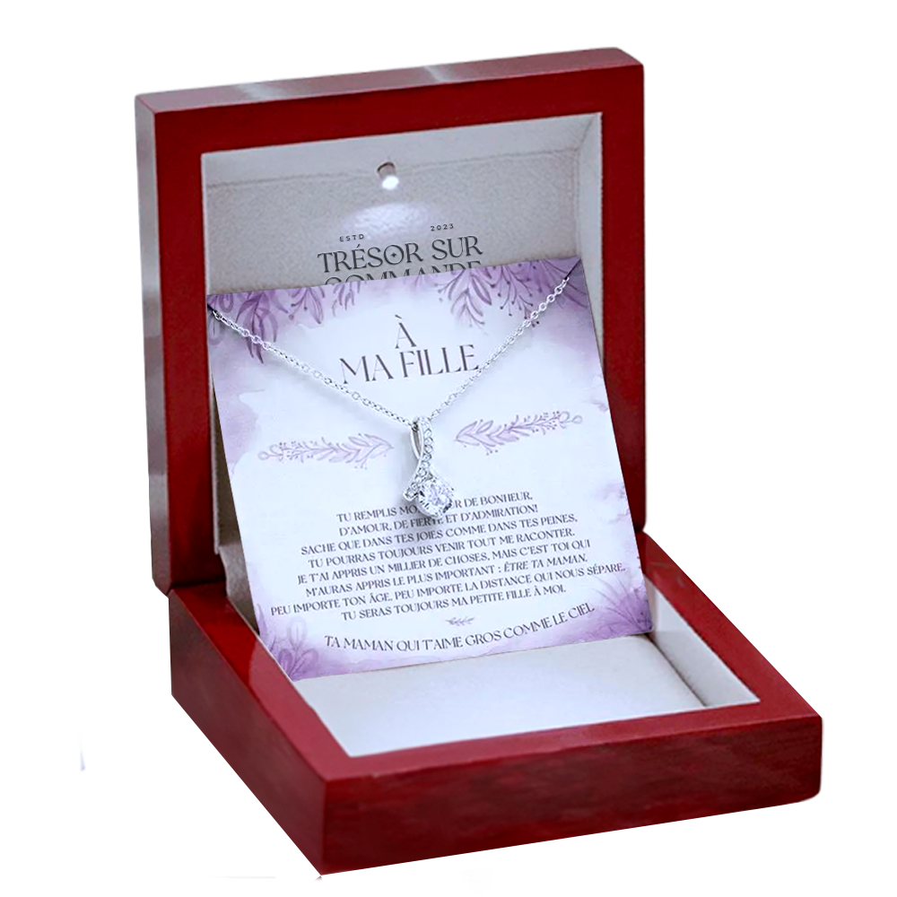 Collier serment filiale - Message à ma fille
